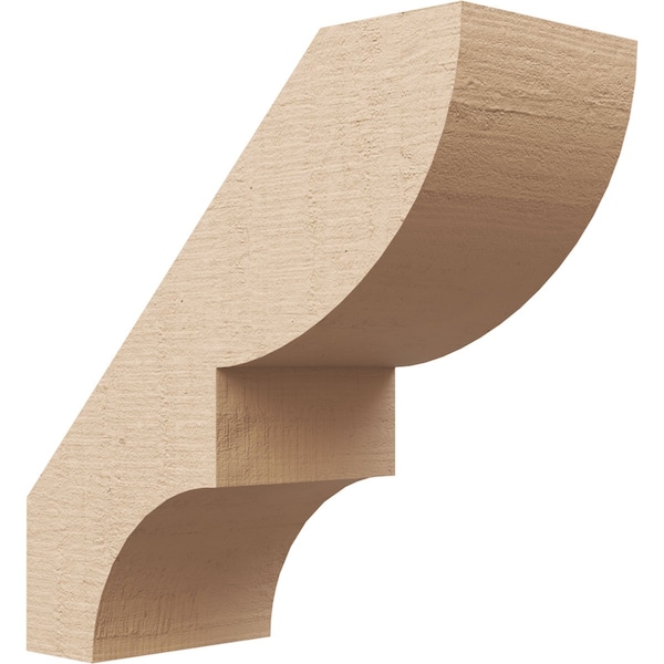 Ekena Millwork 5-inch W x 12-inch D x 12-inch H Ridgewood Rough Cedar Woodgrain TimberThane Knee Brace, Primed BRCUR05X12X12RIDRCPR - main